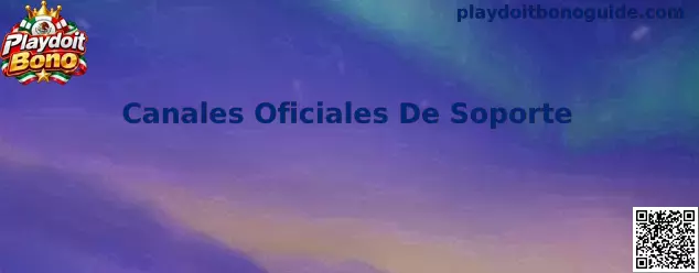 Guía de Canales Oficiales De Soporte de Playdoit Bono para usuarios en México