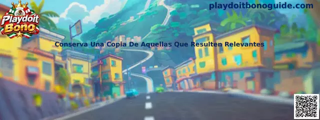 Conserva una copia de condiciones promocionales relevantes