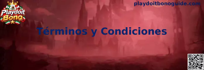 Información sobre los términos y condiciones de Playdoit Bono